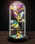 Galaxy Rose Flower for Women, Rainbow Forever Light Up Rose in A Glass Dome